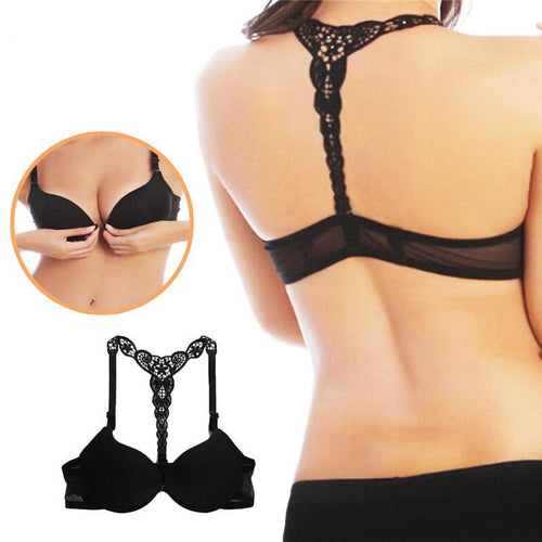 Sexy Front Closure Smooth Bras Charming Lace