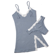 Load image into Gallery viewer, Cotton Nightgown Women Lace Nightdress