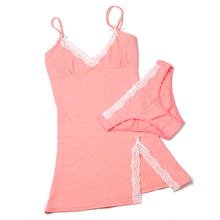 Load image into Gallery viewer, Cotton Nightgown Women Lace Nightdress