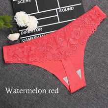 Load image into Gallery viewer, Sexy Women G-string Thongs Lace Floral Sheer Low Waist Underwear