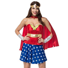 Load image into Gallery viewer, Red/Blue Superwoman Sexy Costumes